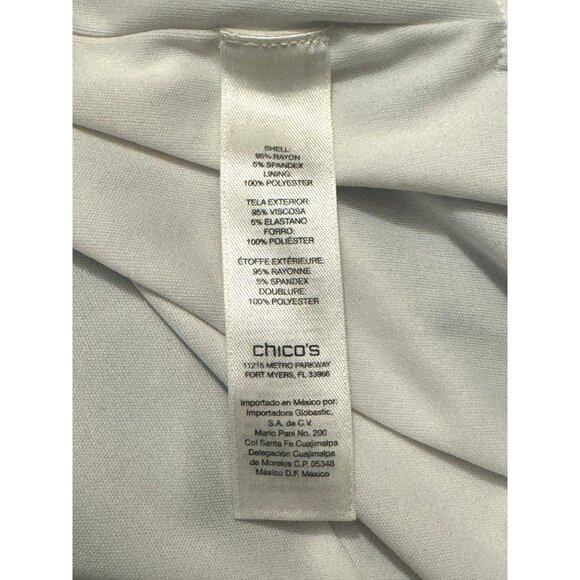 Chico's Size 1 =‎ Medium/8 Mitered Stripe High-Low Maxi Dress Spring Summer - Picture 7 of 9